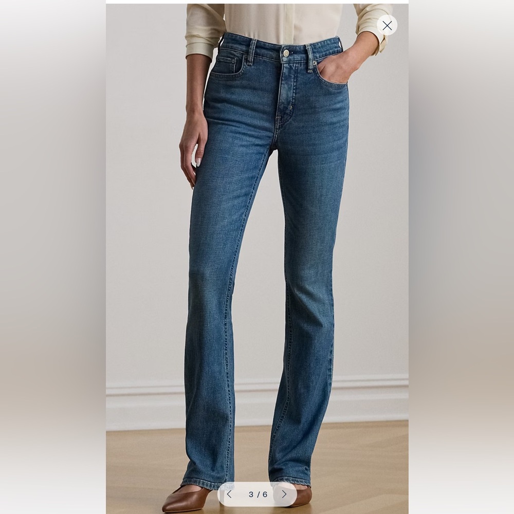 Ralph Lauren Women’s Straight Blue Jeans - Picture 2 of 14
